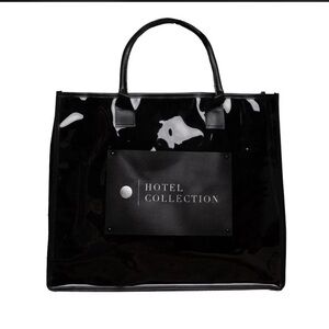 Hotel Collection Glossy Black Tote